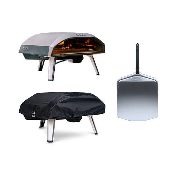 Lot four à Pizza au gaz Koda 16 + pelle + housse Ooni - Mathon - 1