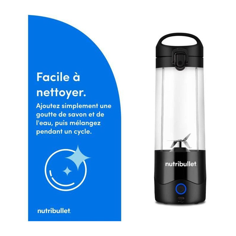 Blender Portable -   - Nbp003b - 100 W - 475 Ml - Sans Bpa - Noir Nutribullet - Mathon - 5