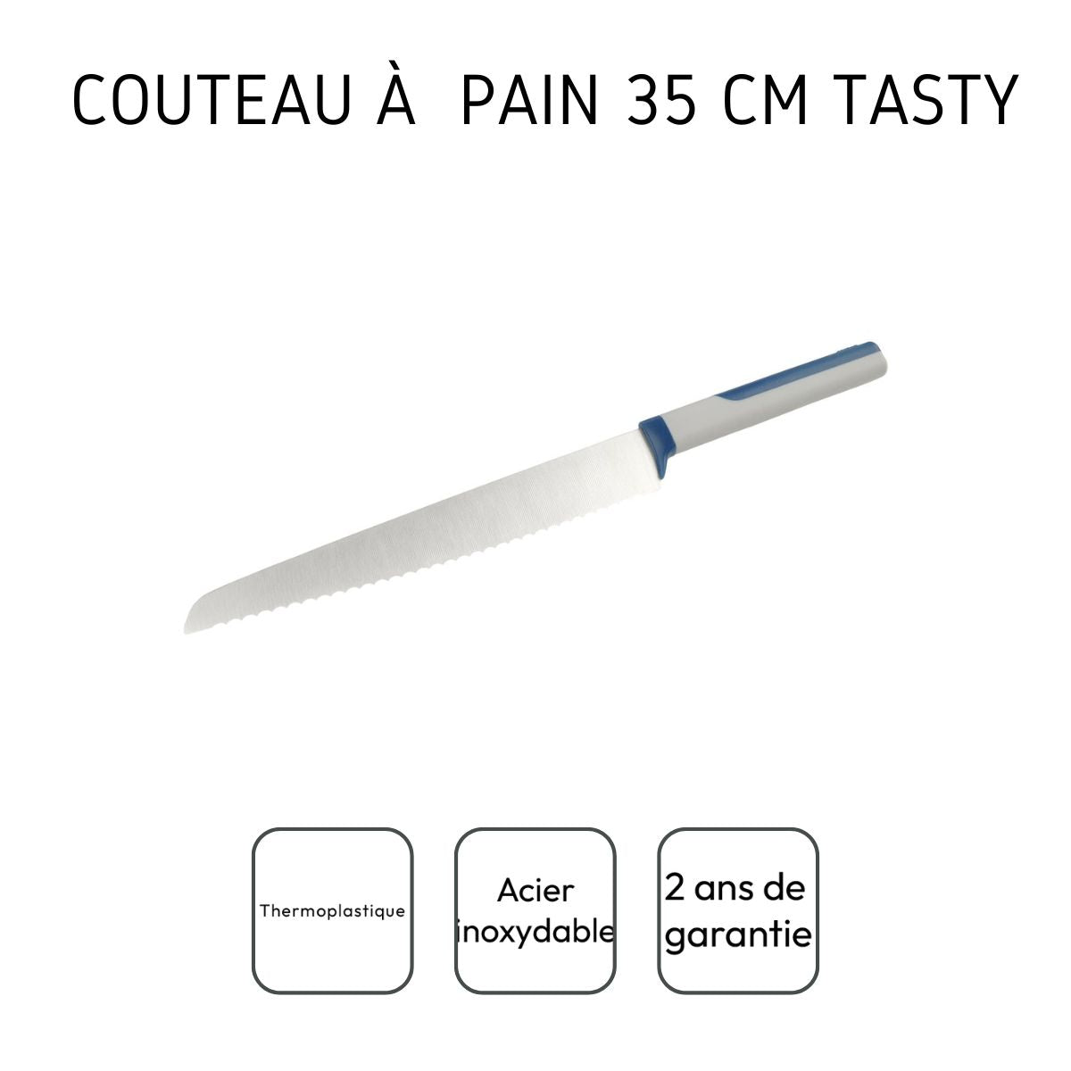 Couteau à pain 35 cm Tasty Core Tasty - Mathon - 4