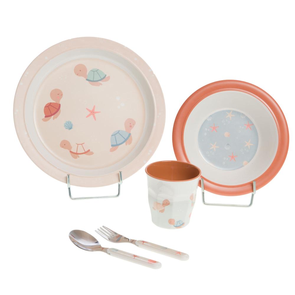 Coffret déjeuner 5 pièces Lulu la Tortue Amadeus - Mathon - 1