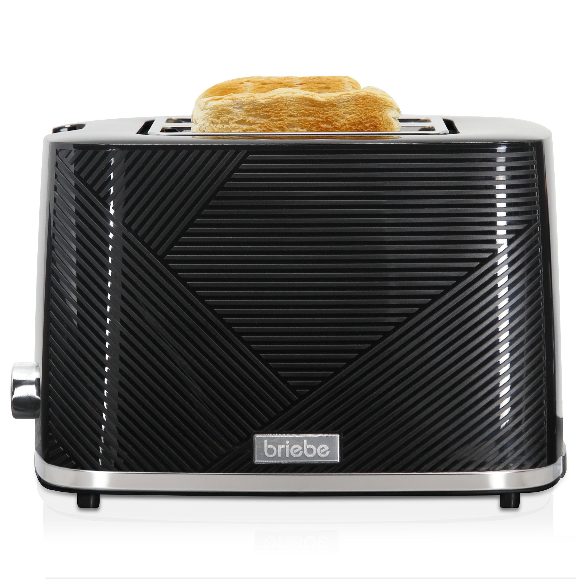 Elegance Grille Pain 2 Fentes, Tranches Larges, 7 Niveaux de Dorage, Décongeler 870 Noir TA1169BLK - Mathon - 10
