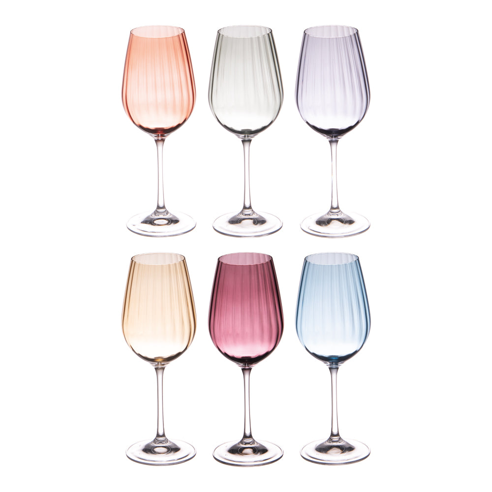 Coffret de 6 verres à pied Lumen 35 cl Table passion - Mathon - 1