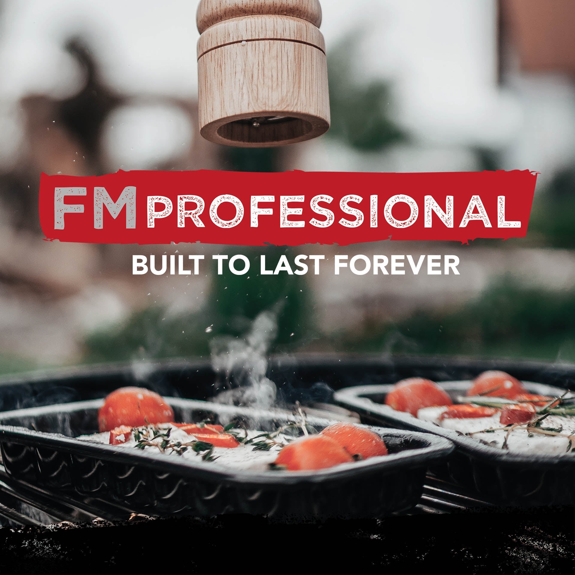 Lot de 2 plats à barbecue en acier émaillé 21 x 12 cm  Barbecue FM Professional - Mathon - 9