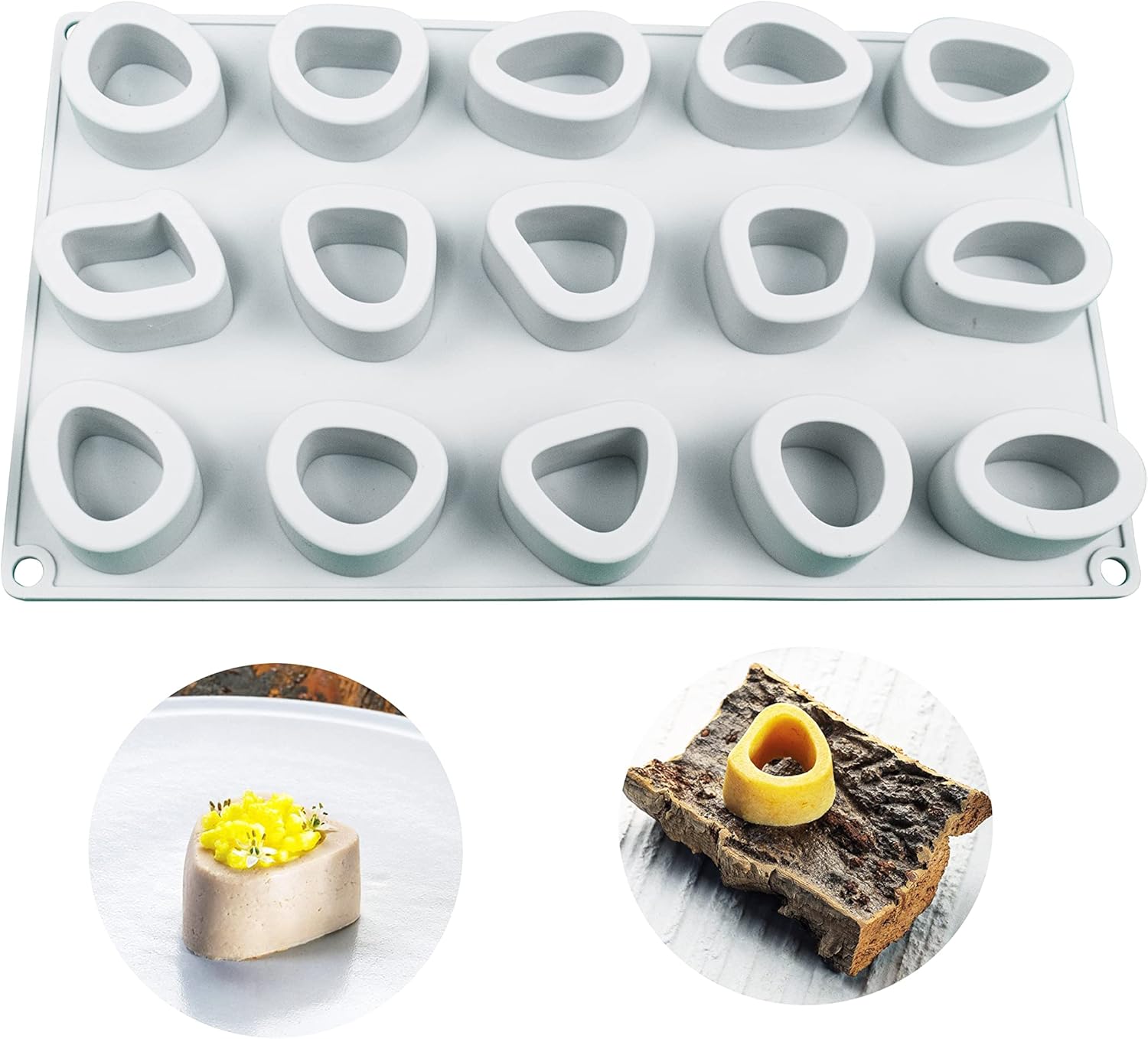 Moule à gâteau en mousse de silicone, 15 trous anneau Vendos85 - Mathon