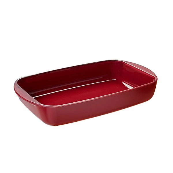 Plat à four rectangulaire en verre borosilicate avec couvercle Grenat 3,6 L Pebbly - Mathon - 3