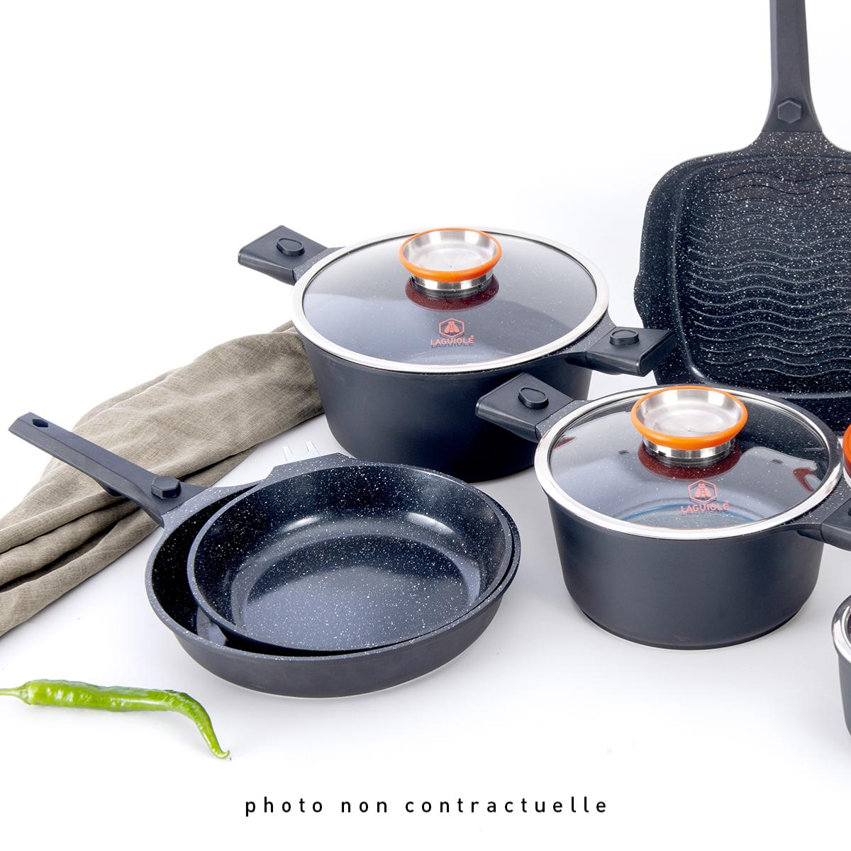 Poêle noir amovible 28cm - "Alizée" Laguiole Cuisson - Mathon - 5