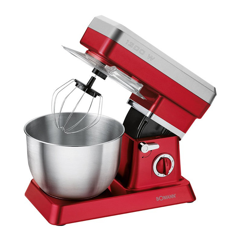 Robot Petrin Multifonction 6.3L 1200W Bomann KM 398 CB Rouge Bomann - Mathon - 1