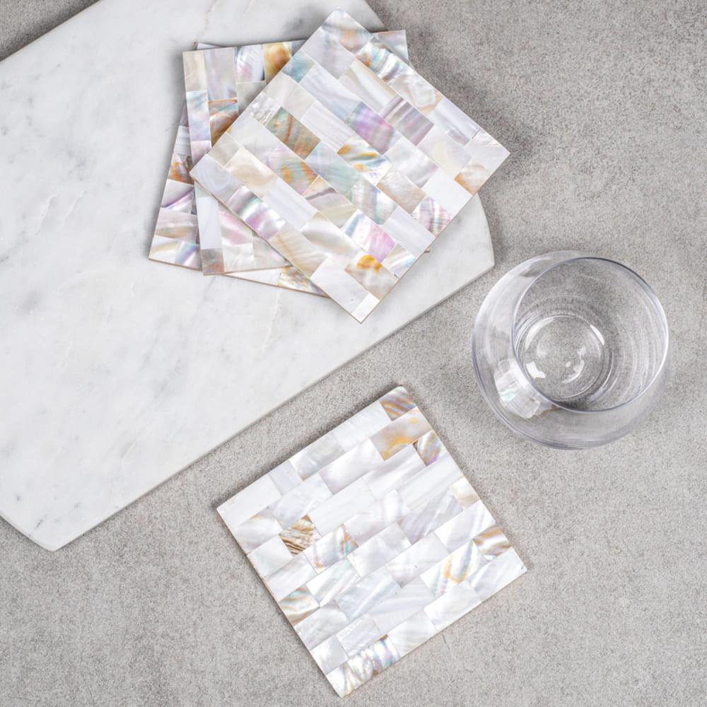 Coffret de 4 dessous de verre Posidonie Table passion - Mathon - 3