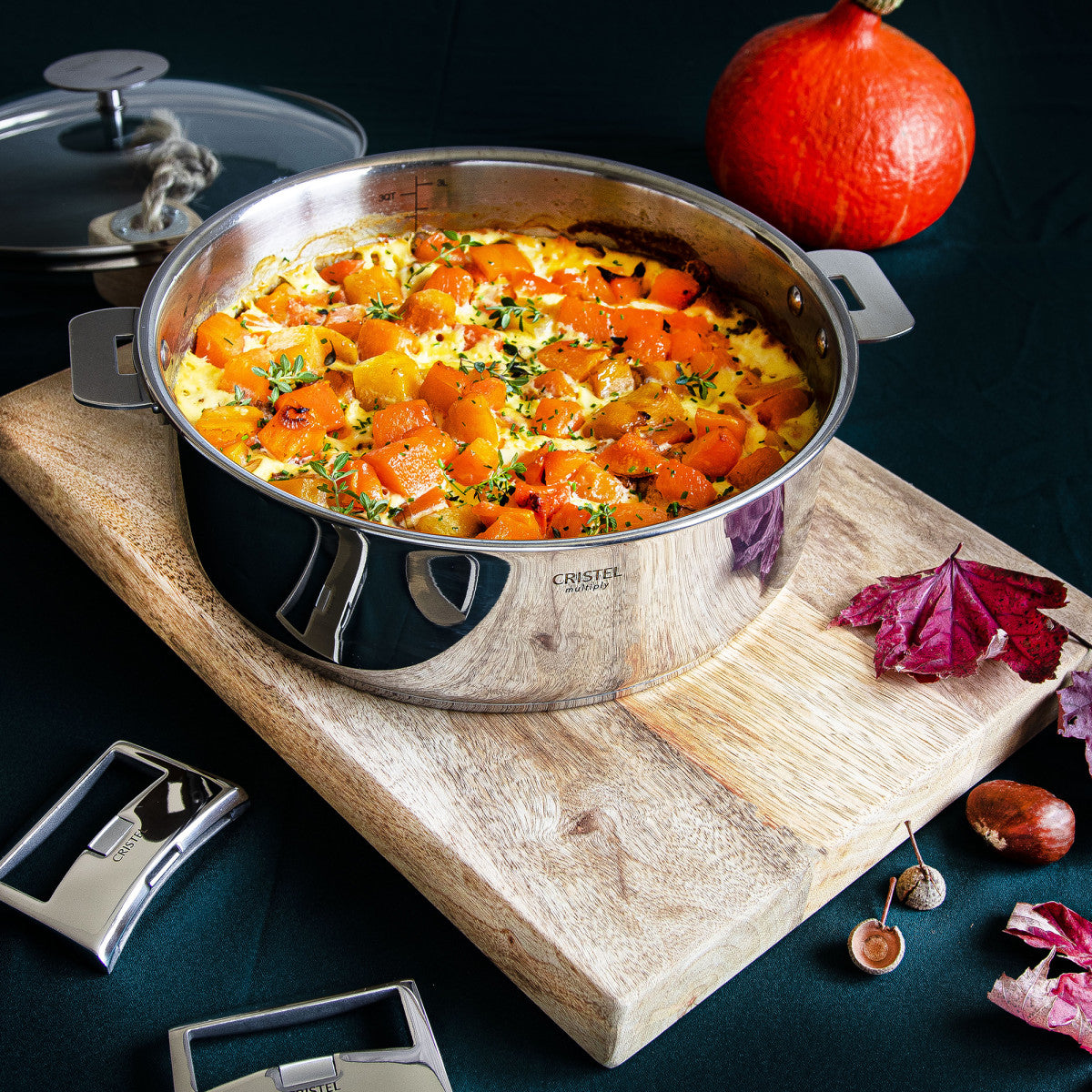 Sauteuse en inox Multiply amovible 30cm Cristel - Mathon - 3