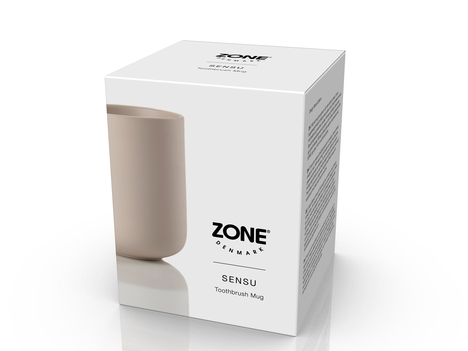 Gobelet pour brosse à dents Sensu en Grès Sable Zone Denmark - Mathon - 2