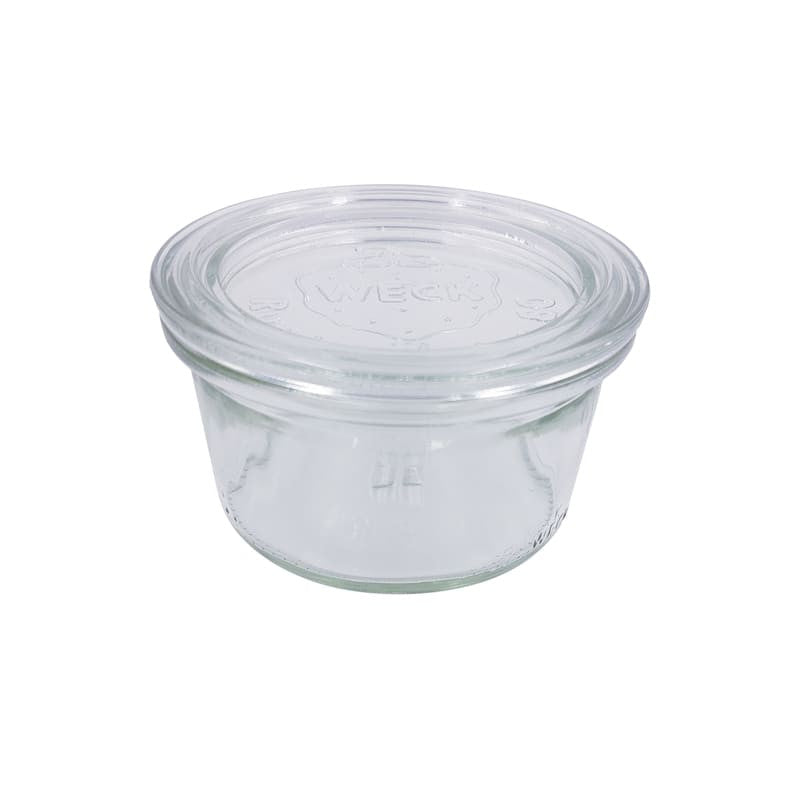 12Pcs - Bocal Bokocook en verre Weck avec couvercle en verre  H50mm 165ml FirstPack - Mathon - 1