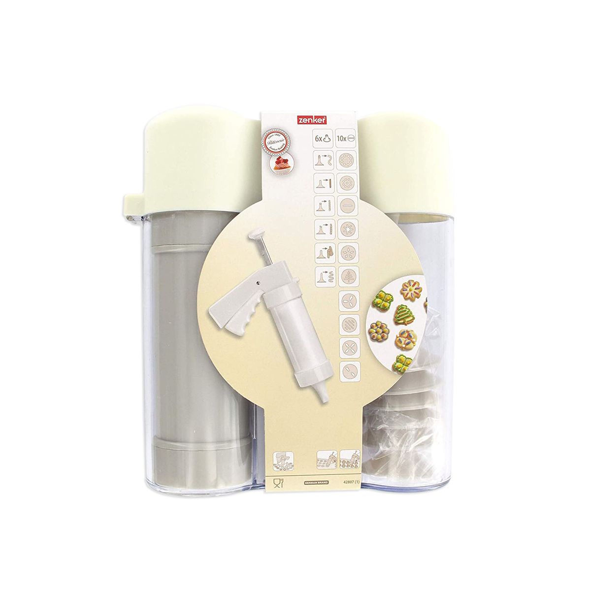 Presse-biscuit et 6 embouts et 10 disques de motifs Zenker Smart Pastry Zenker - Mathon - 7