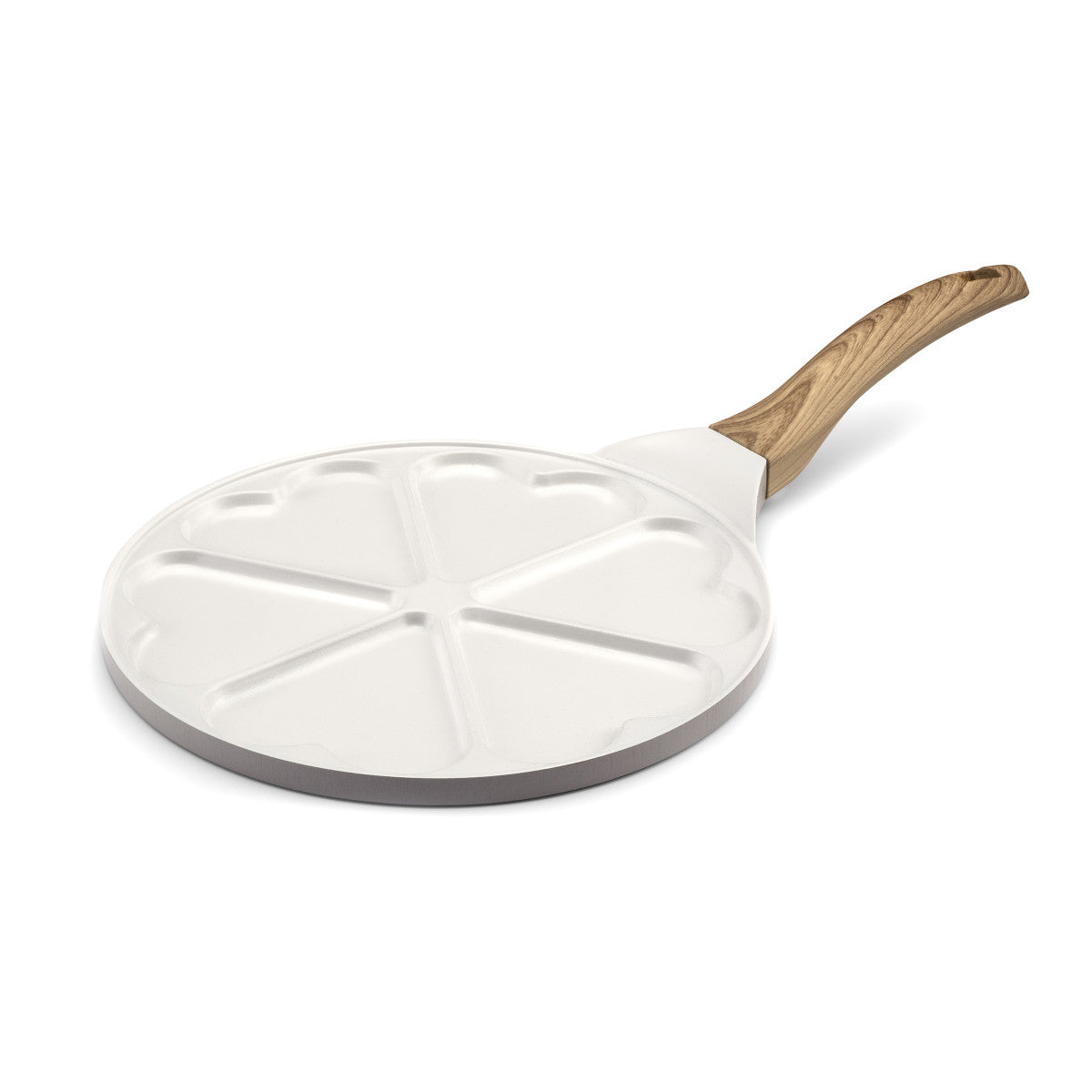 Mythic - Poêle avec 6 cœurs 25.7 cm avec revêtement en céramique blanc Cuisinox - Mathon - 1