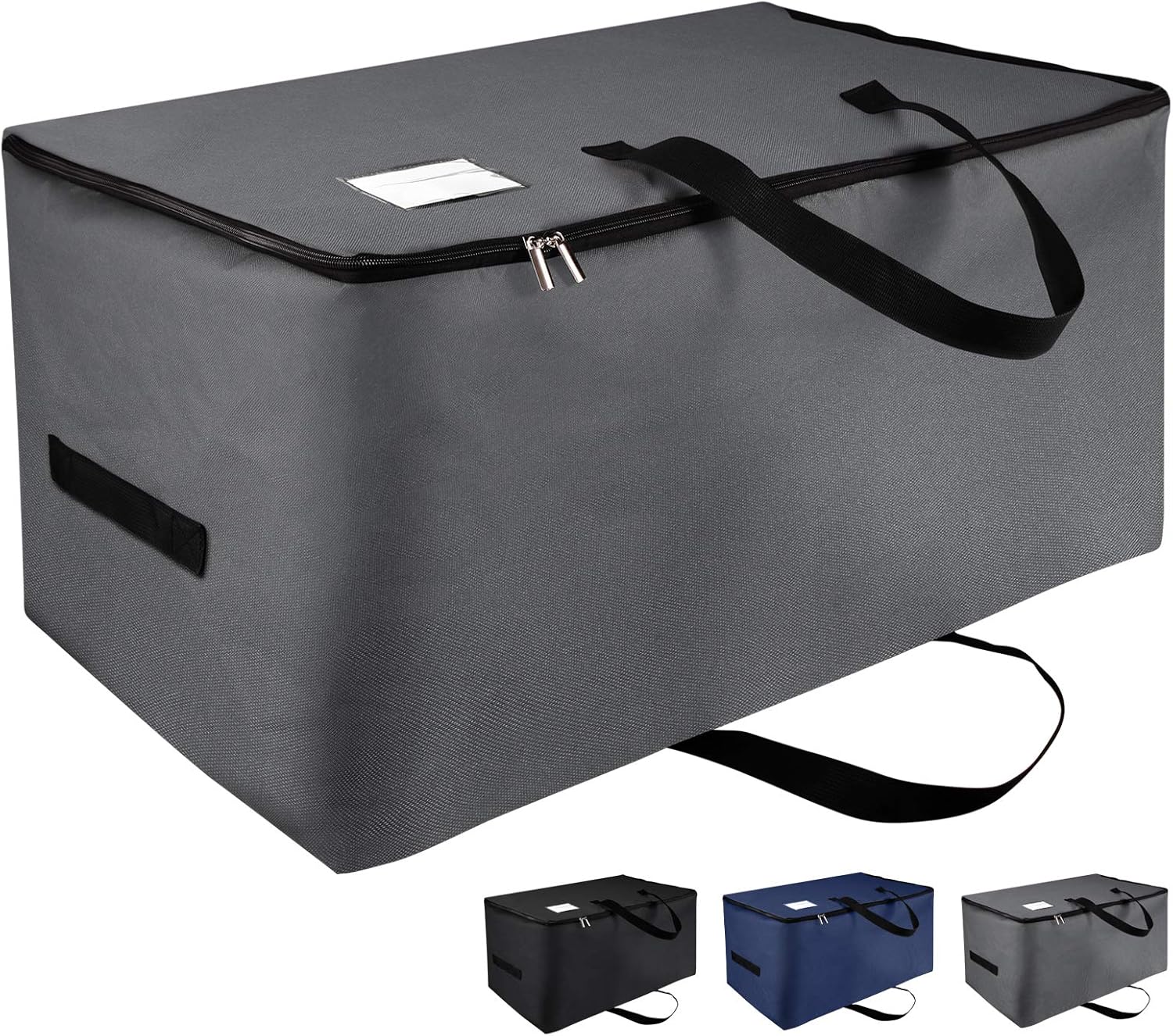 Sac de rangement pliable gris foncé – 100 L Vendos85 - Mathon