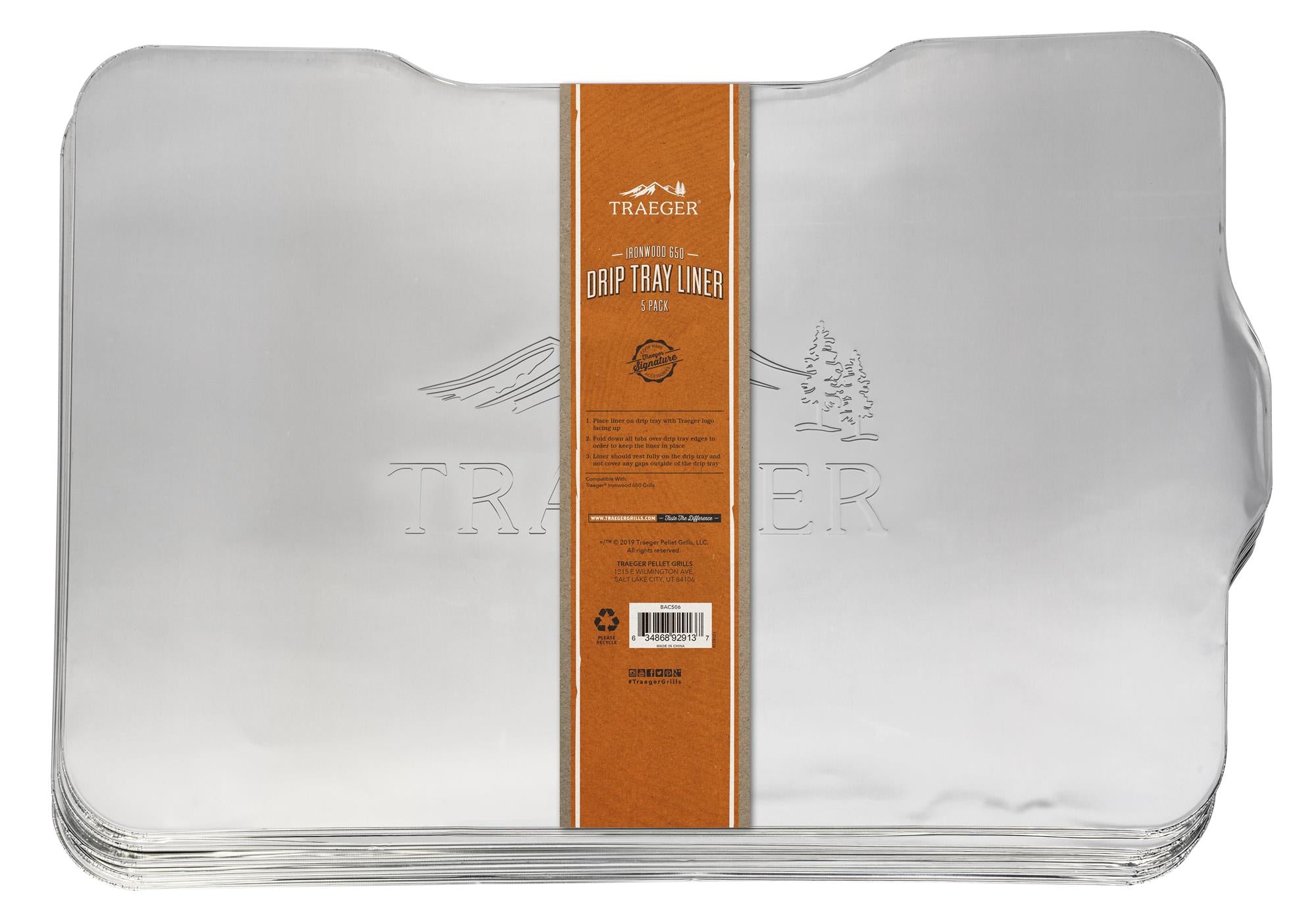 5 Plaques Aluminium De Récupération De Graisses Ironwood 650 Traeger - Mathon