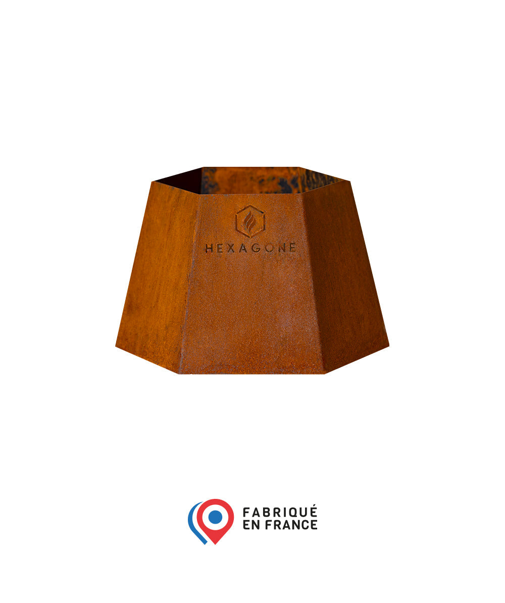 Pied bas Corten | 85 Hexagone - Mathon - 1