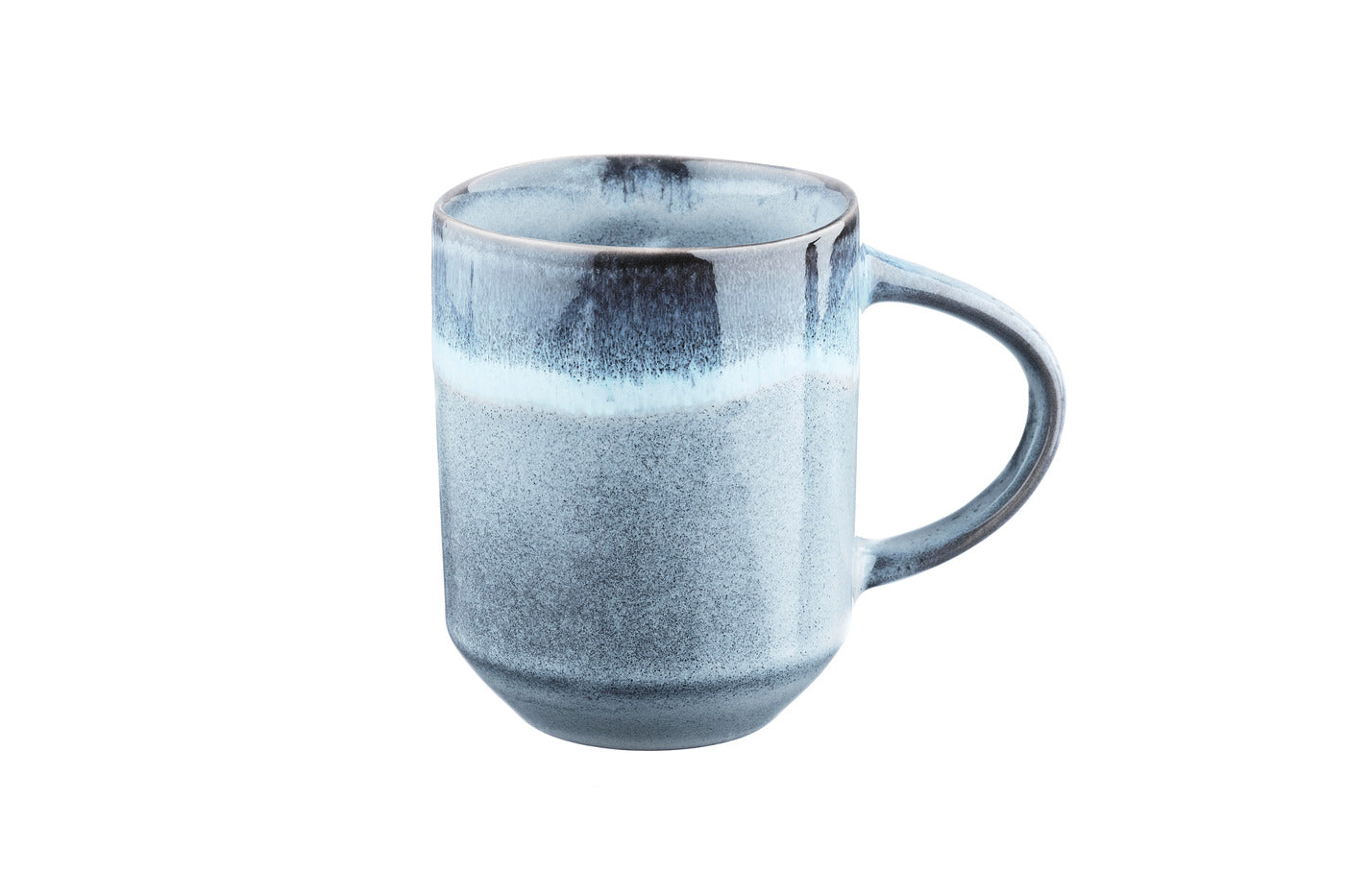 Lot de 6 mugs en grès bleu 40cl Björn - Mathon - 4