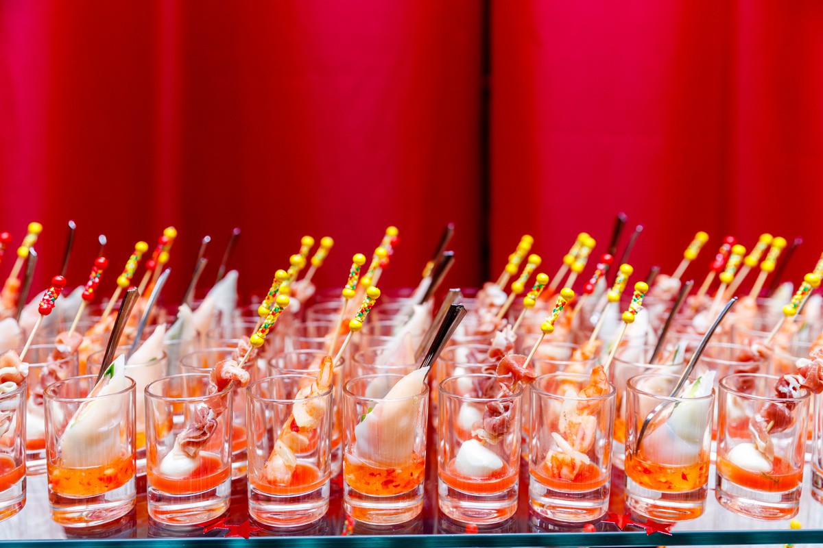 100Pcs - Pique bambou Fuji avec une extrémité décor rouge  H112mm FirstPack - Mathon - 4