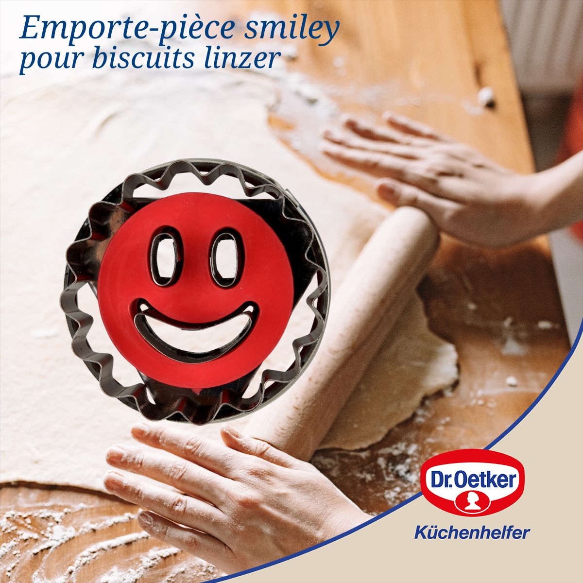 Emporte-pièce biscuit linzer motif smiley Dr Oetker Noël Dr. Oetker - Mathon - 2