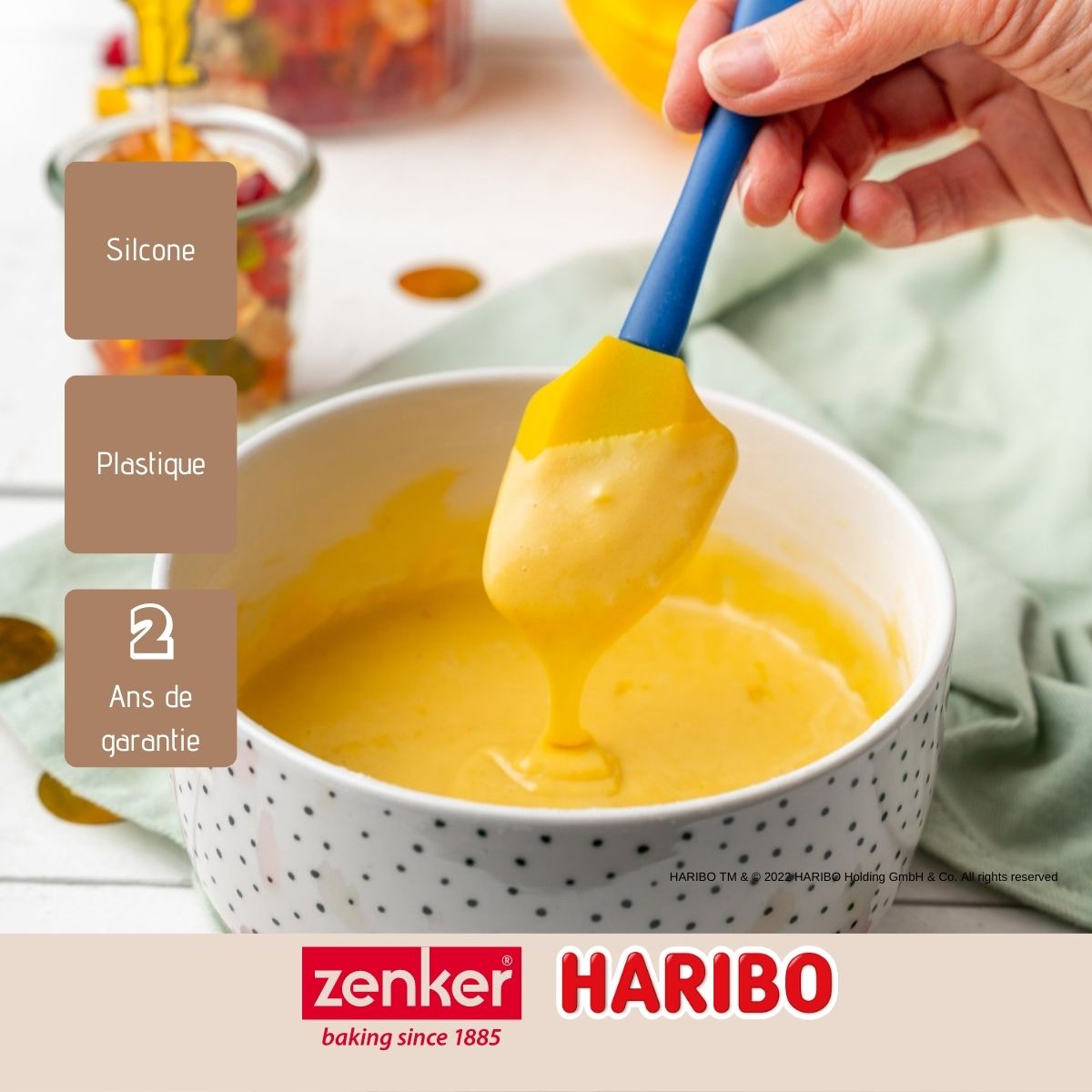 Spatule de cuisine et de pâtisserie en silicone 18 cm Zenker Haribo Zenker - Mathon - 4