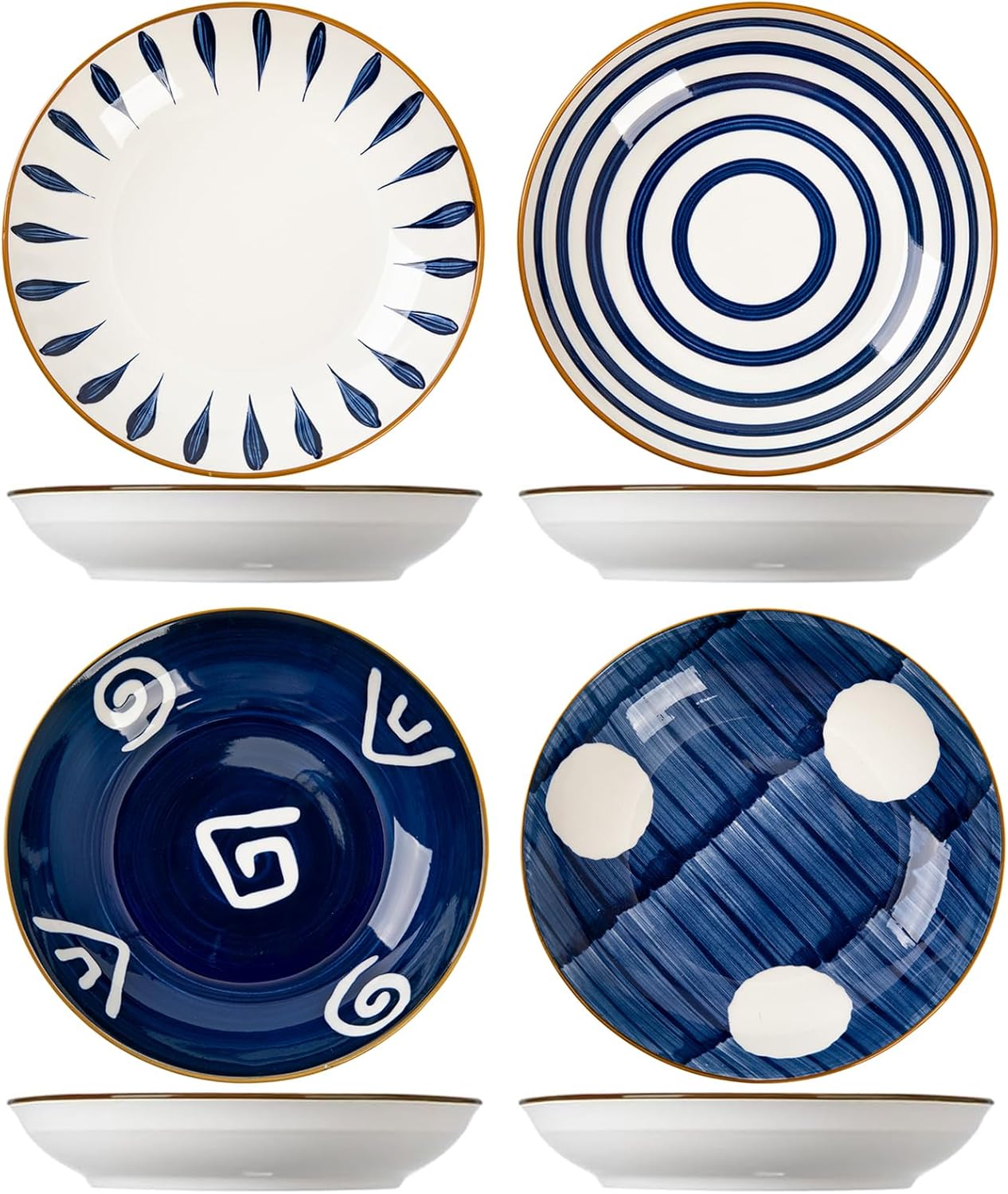 Lot de 4 assiettes en céramique 17,8 cm Vendos85 - Mathon