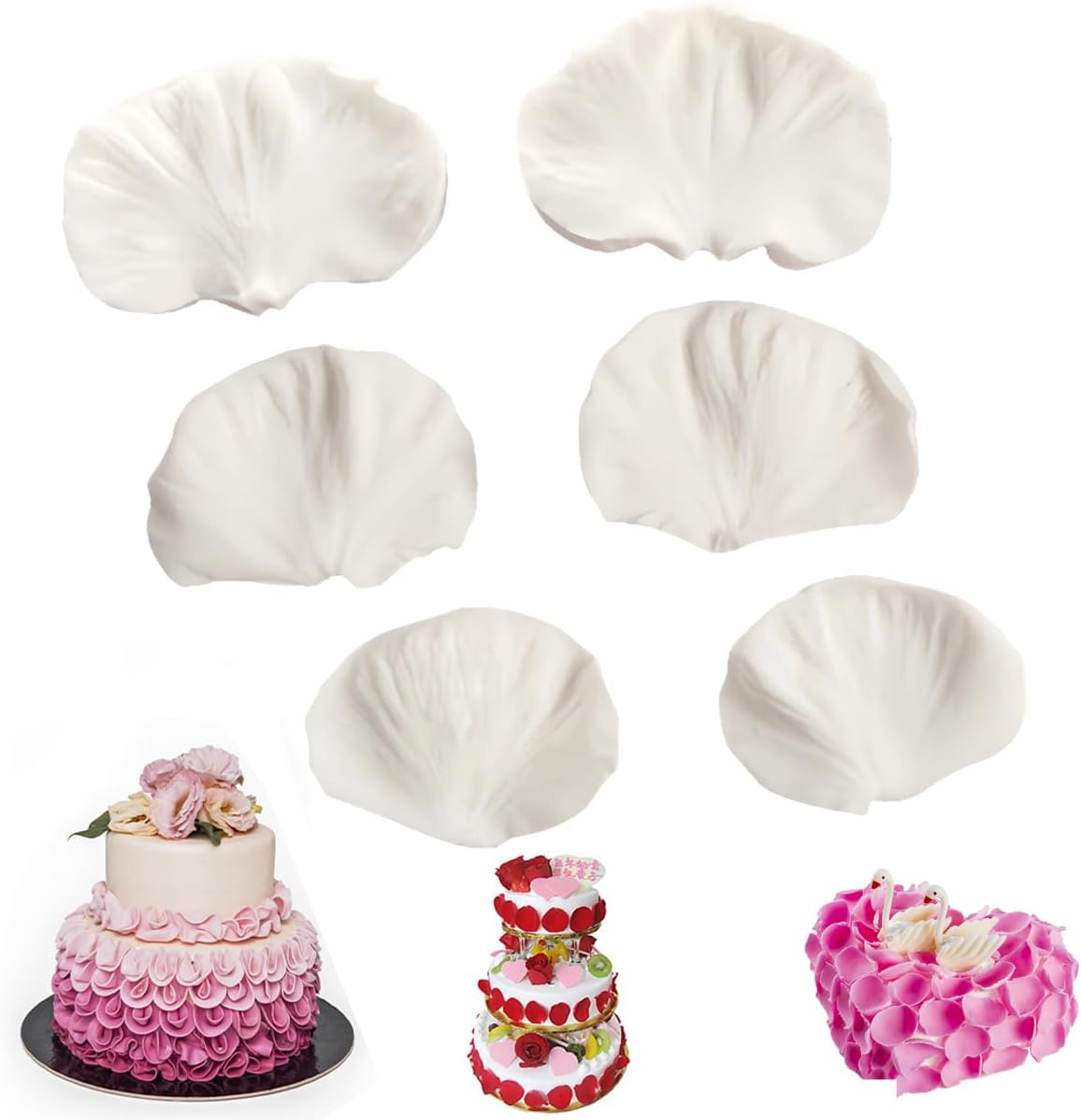 6 Moule à Pétales en Silicone Sans Bpa Vendos85 - Mathon