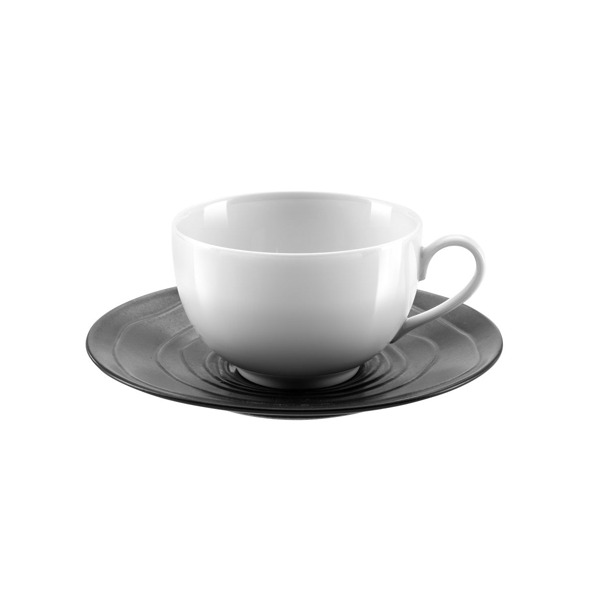 Escale Noir - Tasse et soucoupe café 11 cl (lot de 6) Médard de Noblat - Mathon - 1