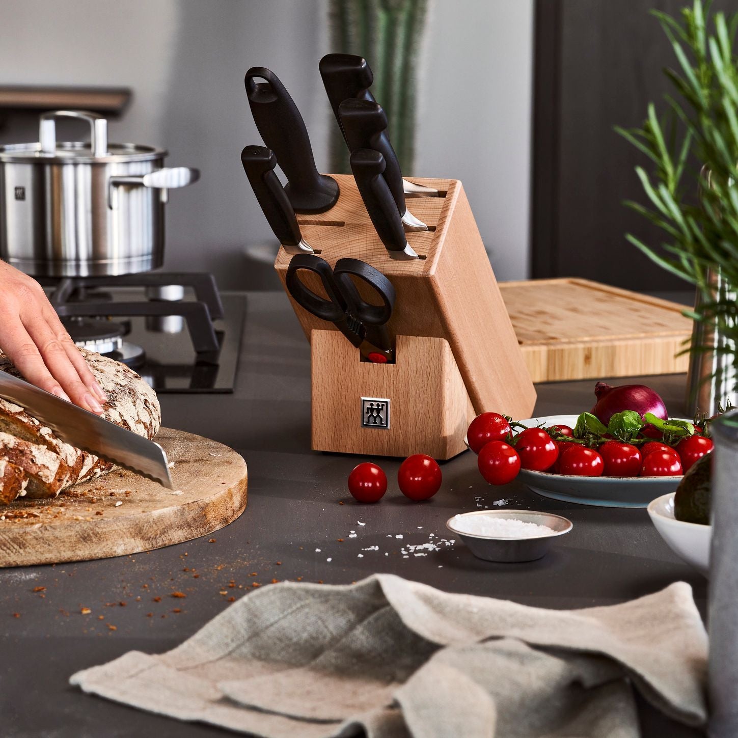 8-pcs, Bloc de couteaux, Nature Zwilling - Mathon - 2