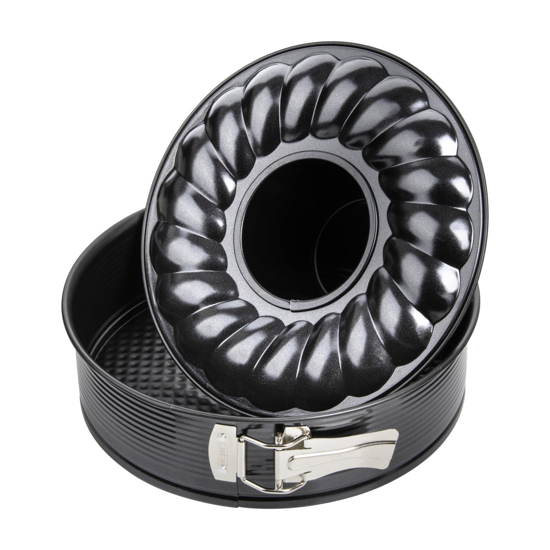 Moule à manqué et savarin double fond 28 cm Zenker Black Metallic Zenker - Mathon - 1