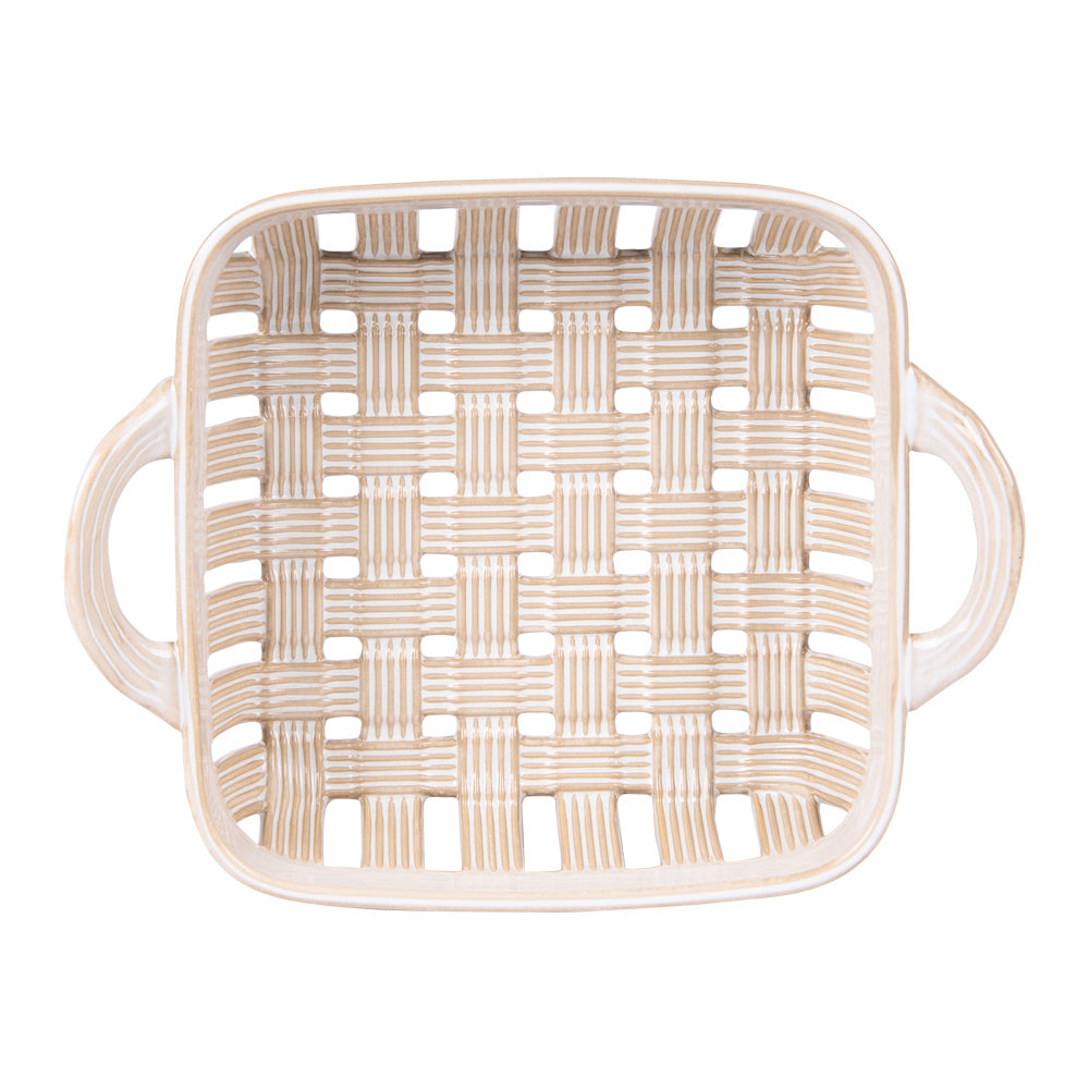 Corbeille Tressée beige 29x23 cm Table passion - Mathon - 2