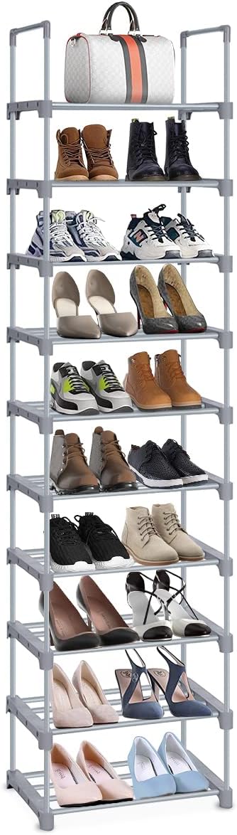 Étagère a Chaussures de 10 Niveaux gris Vendos85 - Mathon