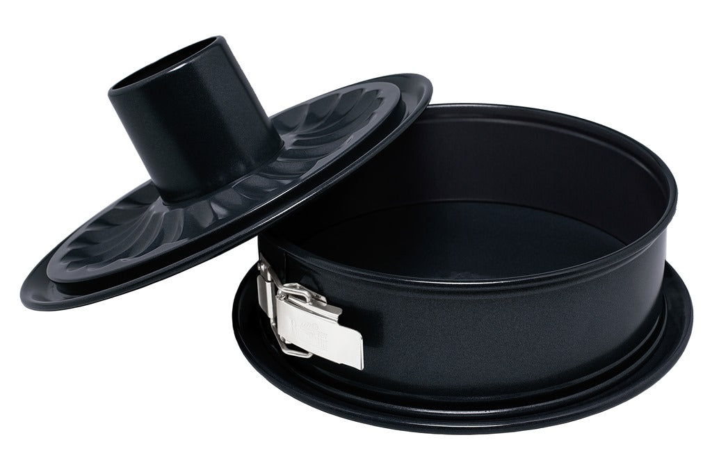 Moule à fond amovible, 2 fonds, en acier carbone, Premium, D26xH9 cm Birkmann - Mathon - 1