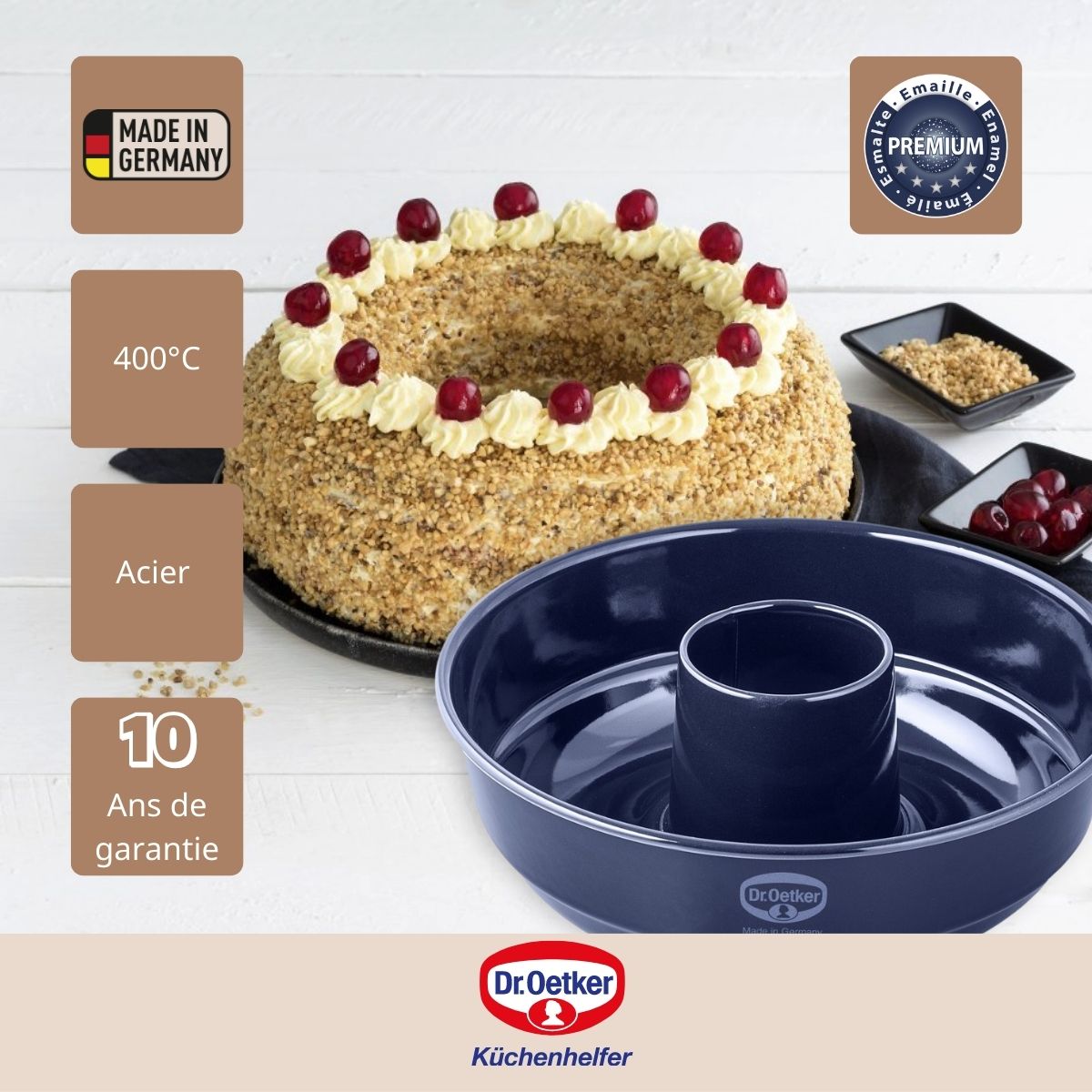 Moule à savarin 26 cm Dr. Oetker Back Liebe Dr. Oetker - Mathon - 4