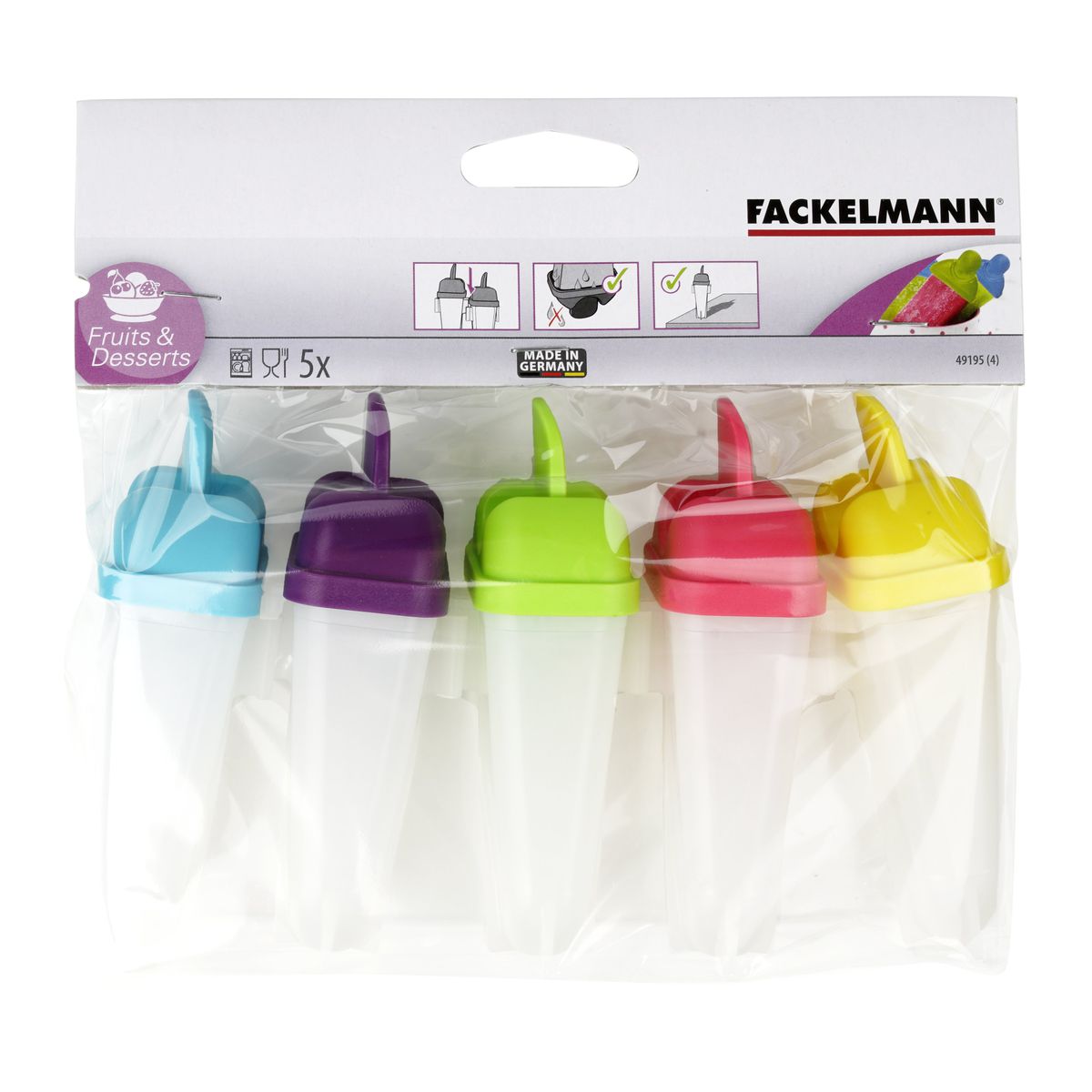 Lot de 5 moules pour glaces à l