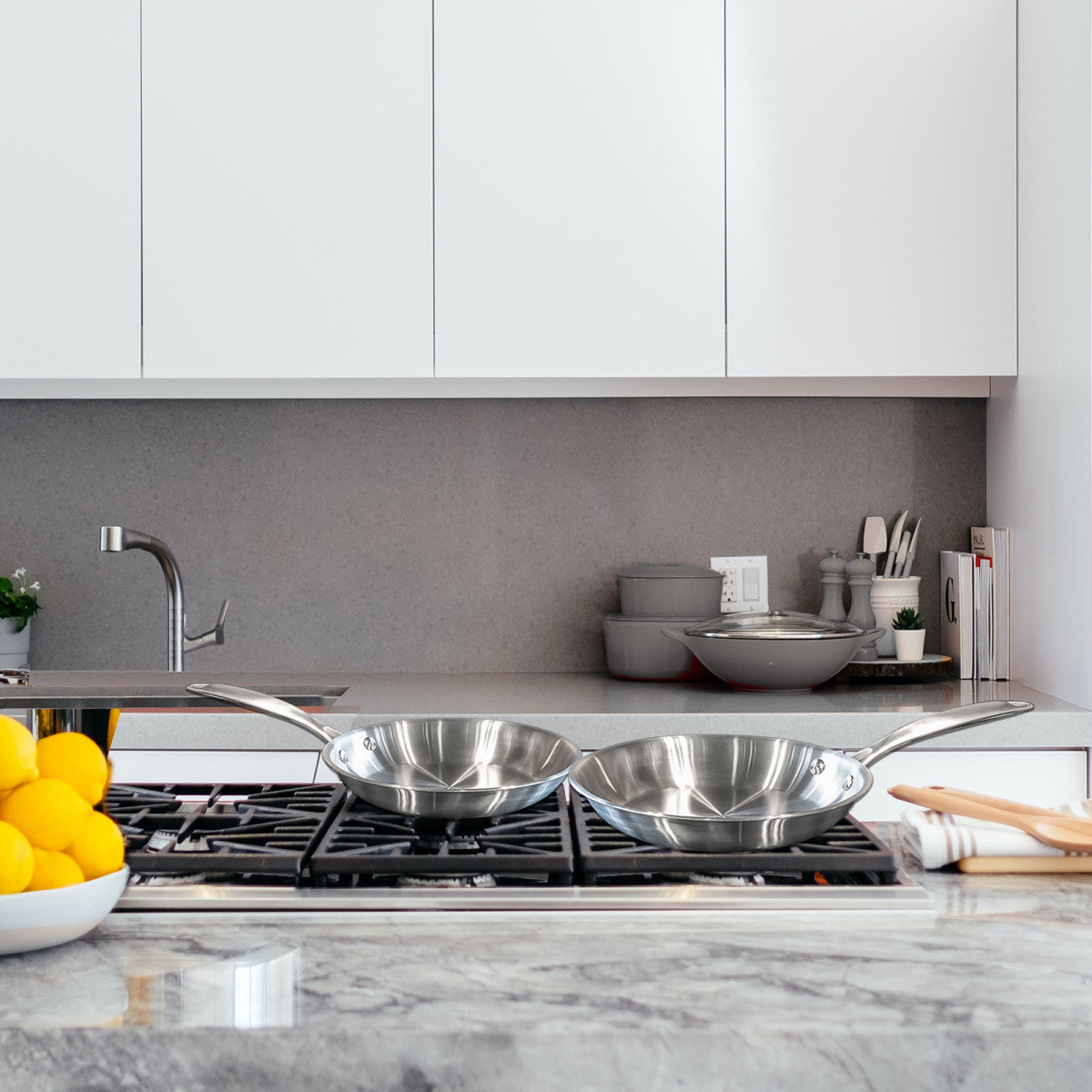 Gourmet - Sauteuse 24 cm inox triply Cuisinox - Mathon - 6