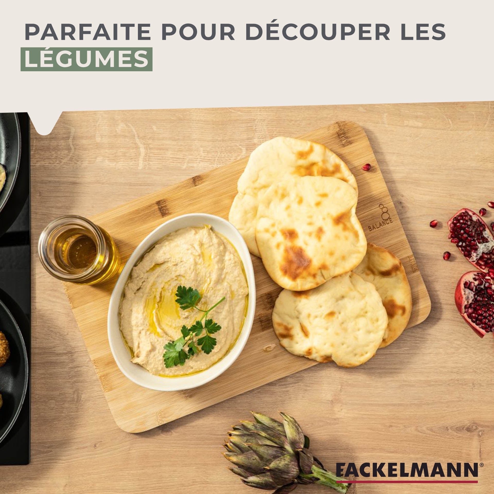 Planche à découper en bambou 40 x 26 cm  Balance Fackelmann - Mathon - 4