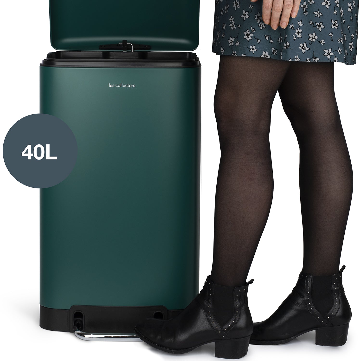 Poubelle à pédale 40L, duck green edition - N°863 Les Collectors - Mathon - 3