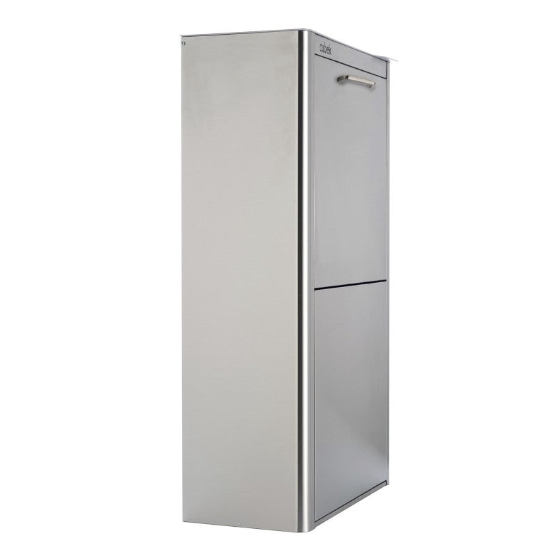 Poubelle de tri sélectif cubek en acier inoxydable. 4 compartiments de 20 litres Don Hierro - Mathon - 6