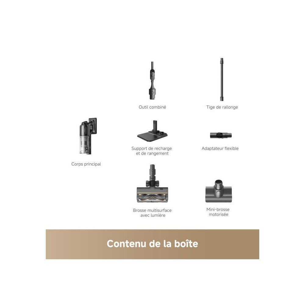 Aspirateur Balai Sans Fil -   Z10 - 210aw - Filtration 99,99% Hepa H14 - Détection Poussiere - Réglage Auto De L