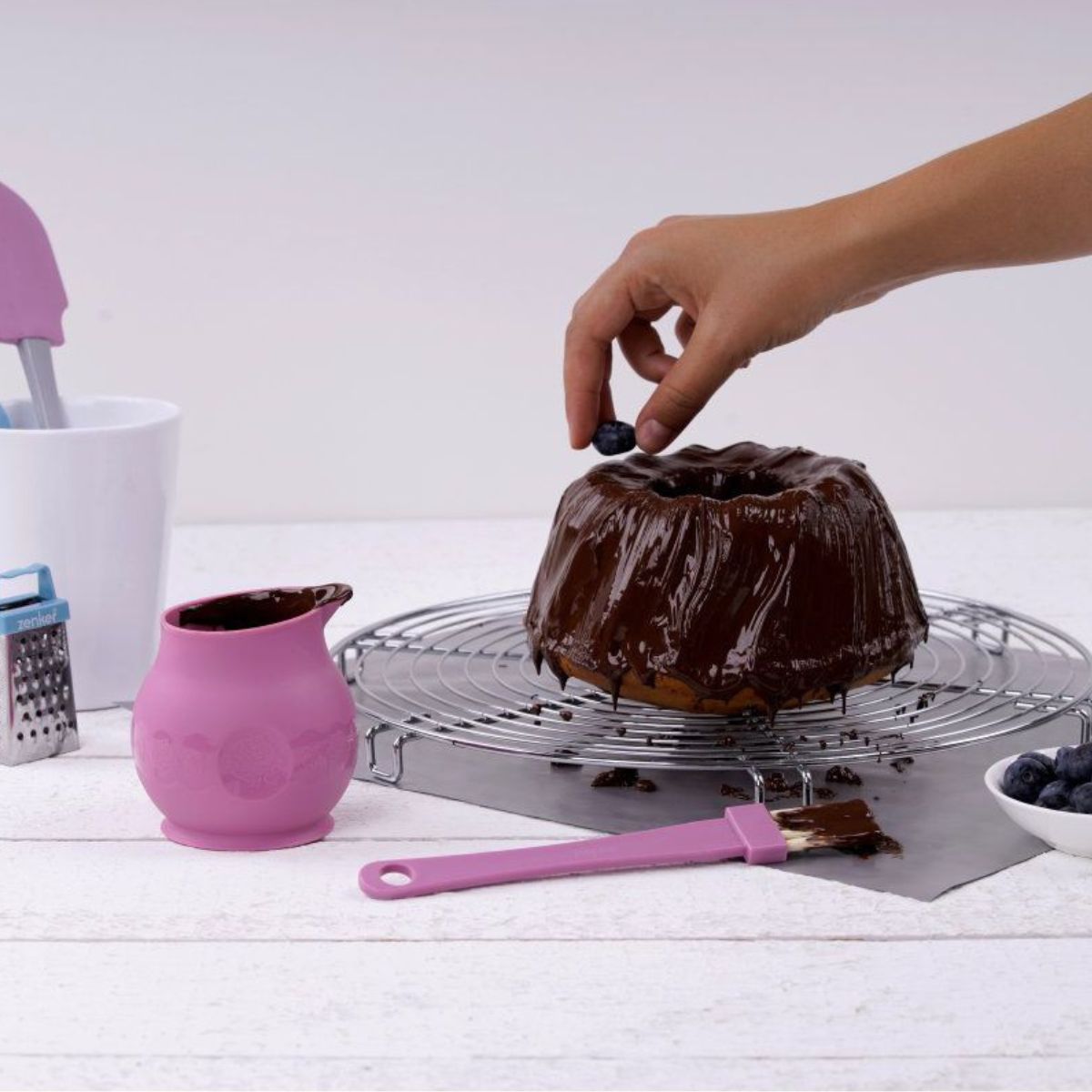 Pinceau de cuisine et de pâtisserie 19 cm en poils synthétiques Zenker Sweet Sensation Zenker - Mathon - 8