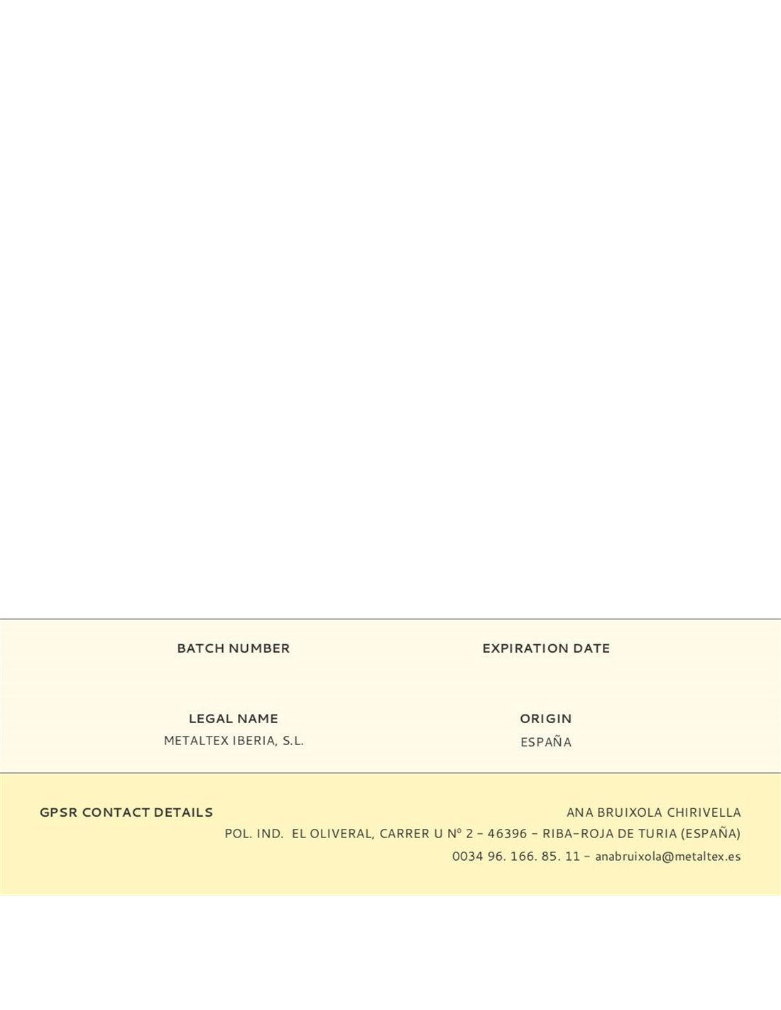 Couteau à Huîtres Lame Inox Manche Plast. Metaltex - 25105510080 Metaltex - Mathon - 2