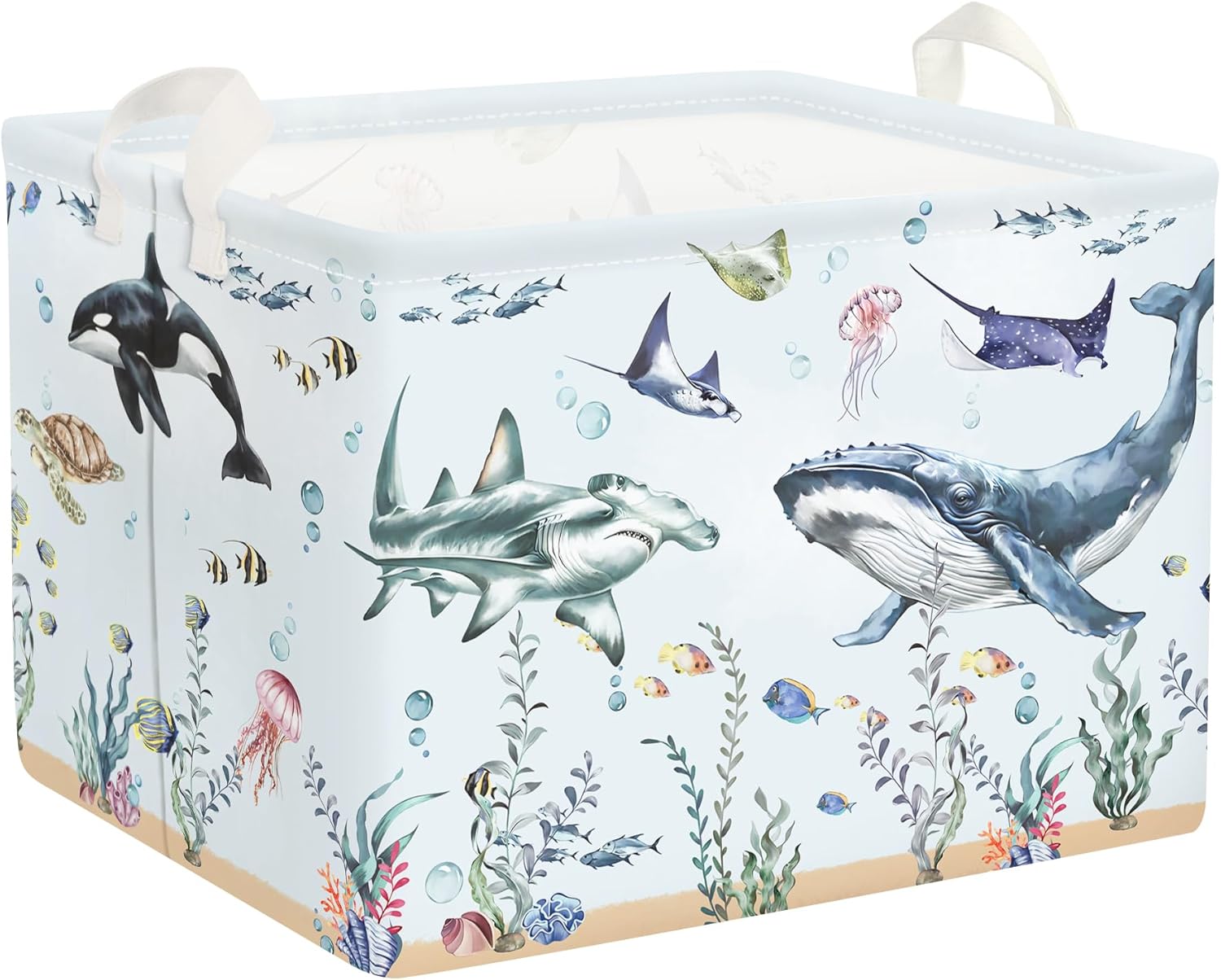 Panier de rangement enfant Requin Bleu 36L Vendos85 - Mathon