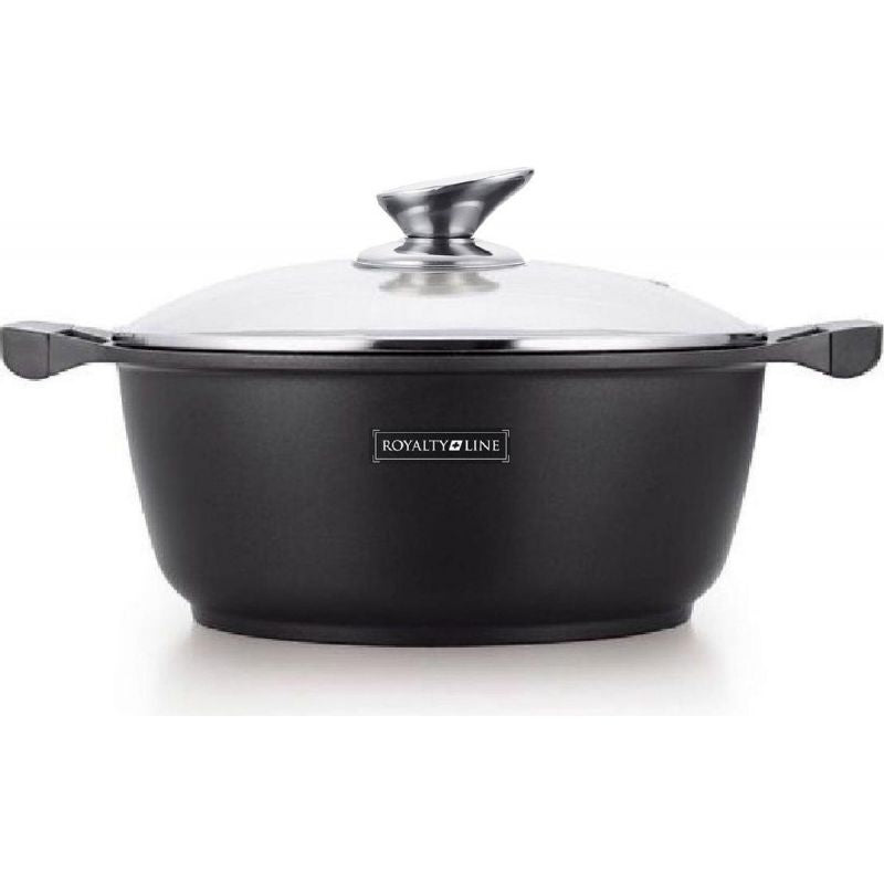 Faitout en fonte 34 cm Noir Royalty Line RLBS34M Royalty Line - Mathon - 1