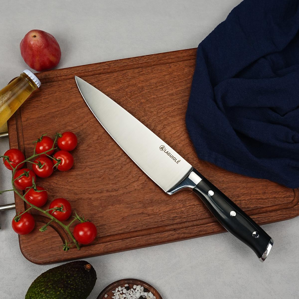 Couteau de chef noir 34cm - "Essentials" Laguiole Cuisson - Mathon - 3