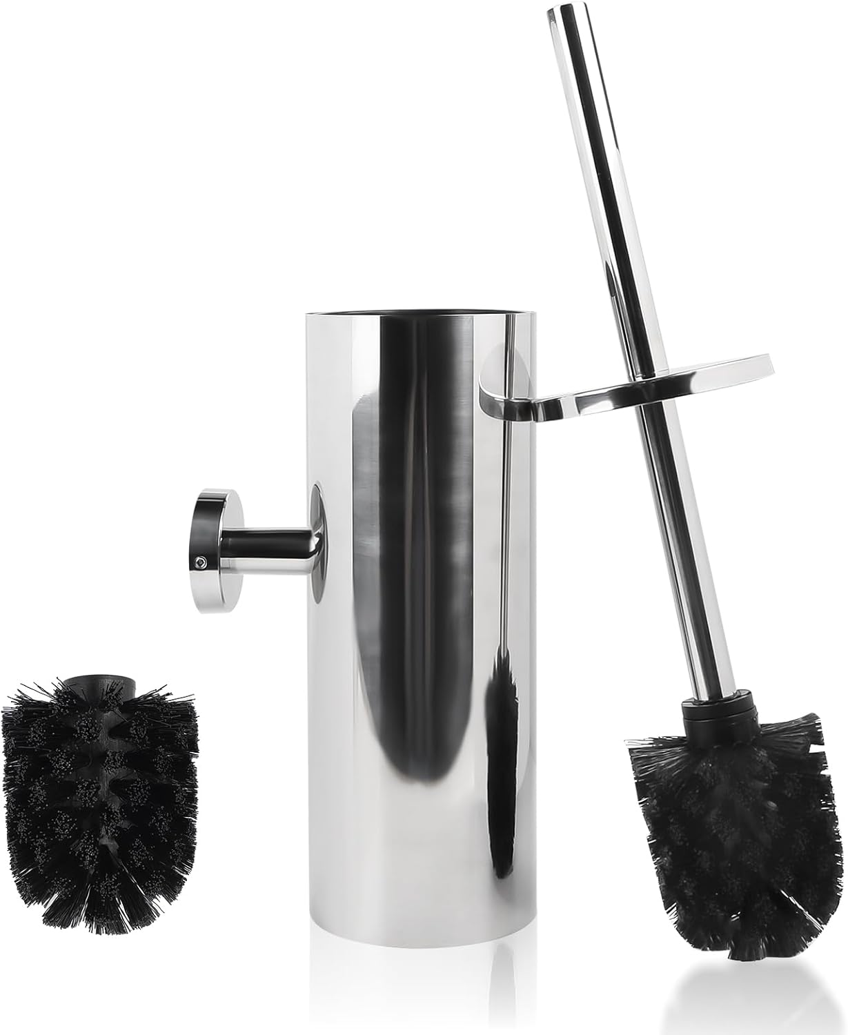 Brosse WC Chrome Amovible avec Support et Poignée Vendos85 - Mathon