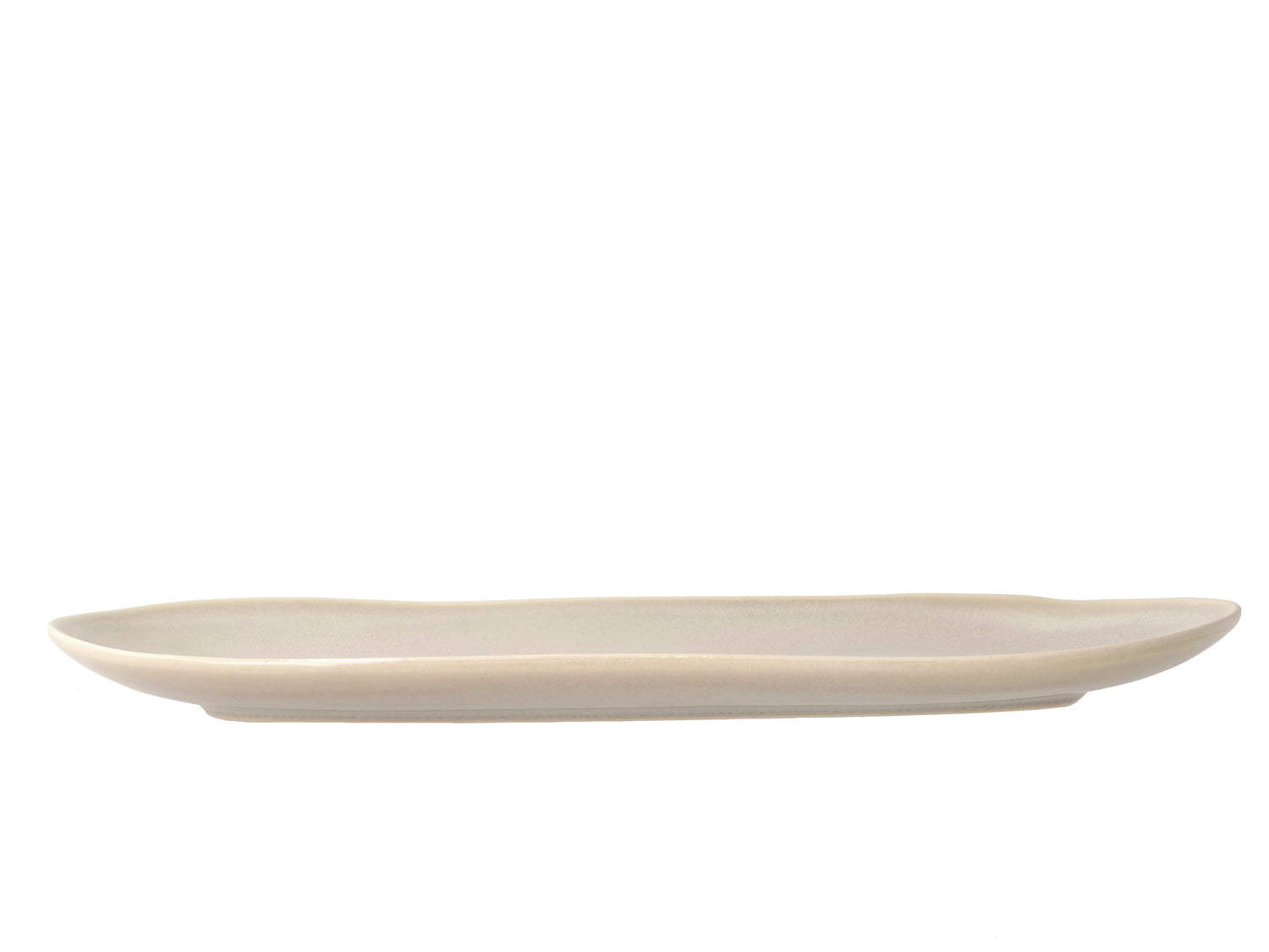 Plat de service UMAMI en grès Beige doux Villa Collection - Mathon - 2