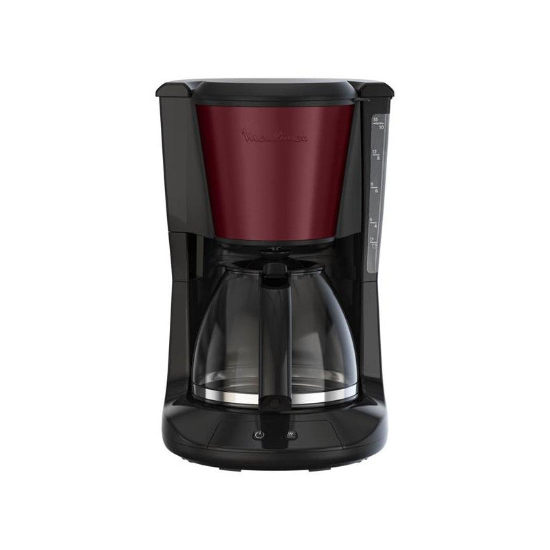 Cafetiere 1000w 1,25l 10-15 Tasses Subito Noir Rouge Bordeaux   - Fg5s05e0 Moulinex - Mathon - 2