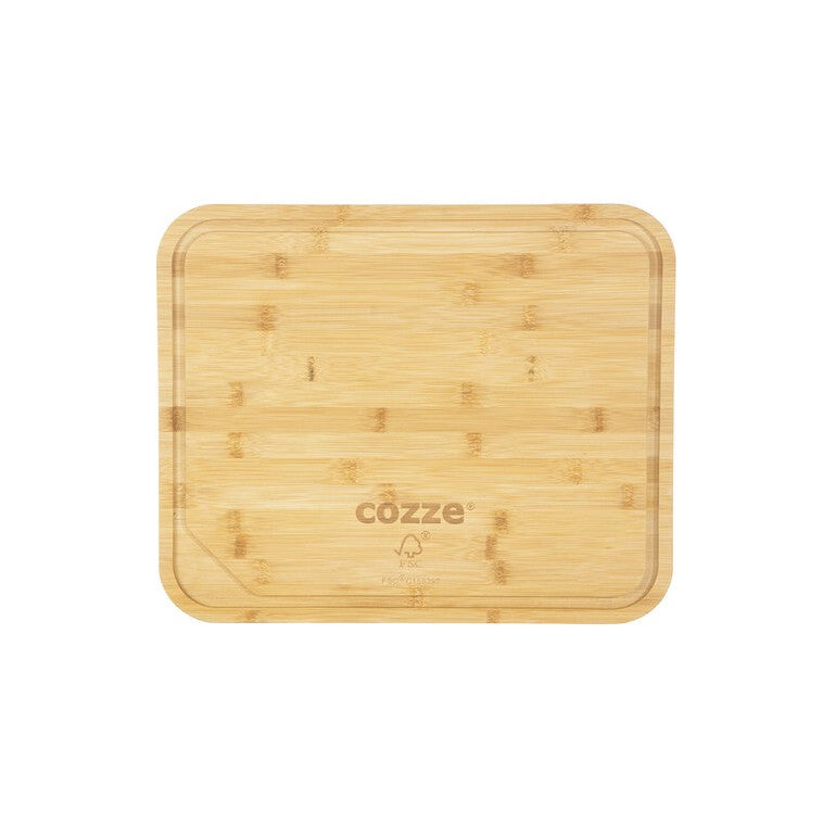 Planche en bambou 43 x 35 x 2 cm certifiée LFGB Cozze - Mathon - 1