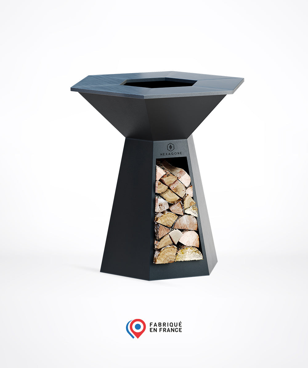 Brasero Festin | Epoxy noir 105 Hexagone - Mathon - 1