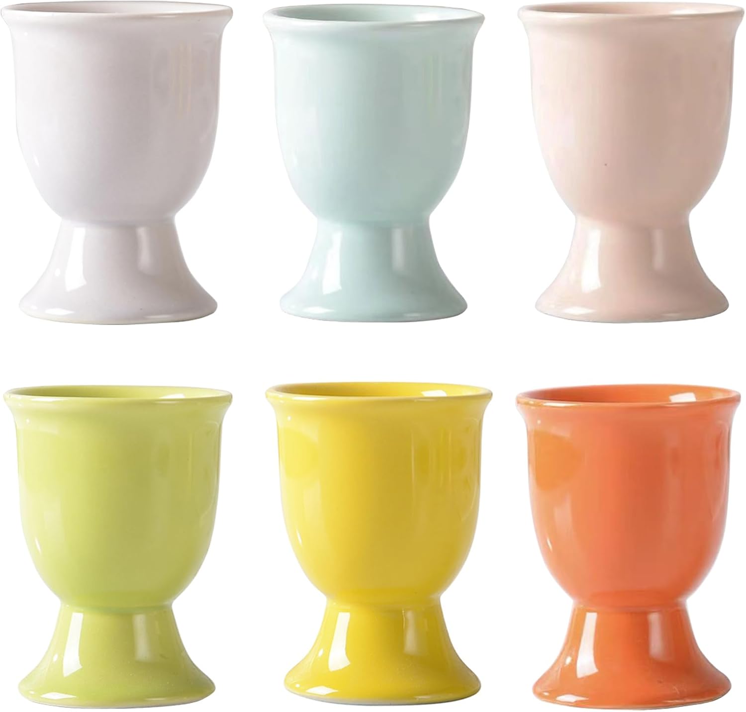 Coquetiers en Porcelaine Multicolores – Lot de 6 Vendos85 - Mathon